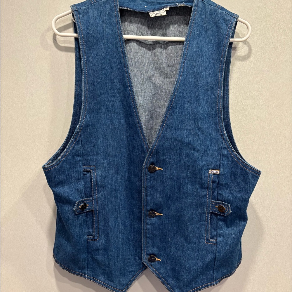 Vintage Blue Denim Vest